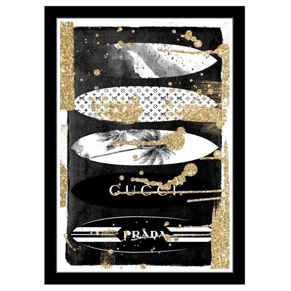 Wall art print white 25 x 28 in Fashion and Glam Framed -Wynwood Studio - Picture 10 of 10